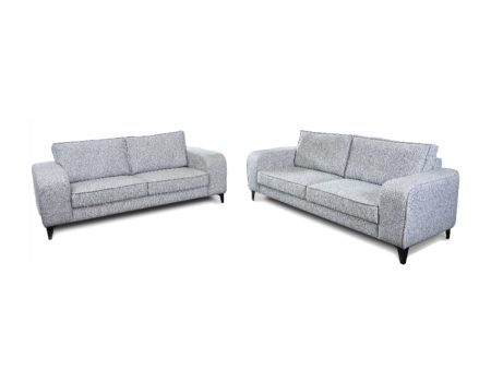 Earthline Ibiza 2 Piece Chaise Sofa Grey Online Sale