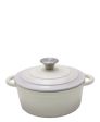 CTH 7 Piece Cast Iron Pot Set - Two Toned White Cream Discount