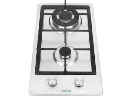 Totai 2 Burner Stainless Steel Gas Hob - 03 TS2BNR-SS Online now