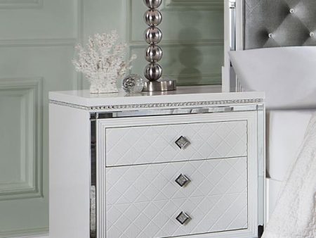 Eleanor Rectangular 2-drawer Nightstand White Online