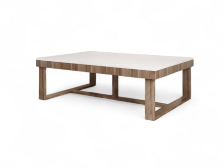 MW980 Contemporary Oak + White Coffee Table For Sale