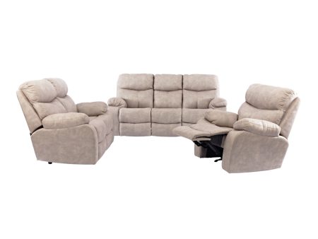 Grafton Everest 4 Piece Nevada 2 Action Corner Sofa Set Brown Supply