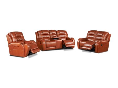 Alpine Rocco 3.2.1 5 Action Recliner Lounge Suite Red Supply