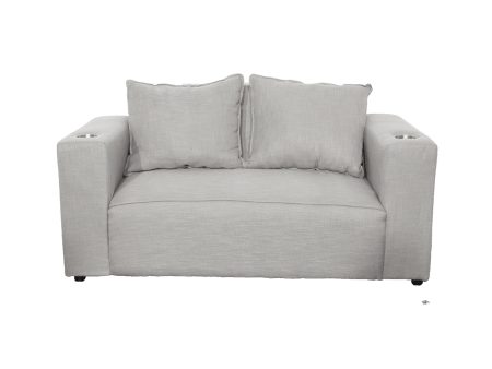 Bella 2 Division Couch With Cup Holders on Sale