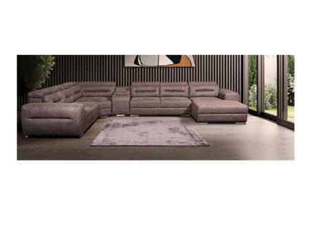 Earthline Okavongo 5 Piece Corner Couch - Close Out Grey Sale