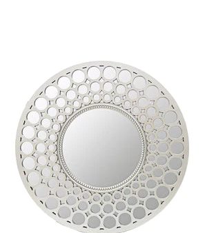 Exotic Designs Lexy Circle Mirror - Silver For Discount