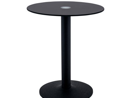 MW-DT3 Round Side Table 600mm Glass – Black For Discount