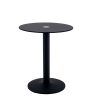 MW-DT3 Round Side Table 600mm Glass – Black For Discount