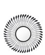 Inception Round Mirror 80cm - Black & Silver Supply