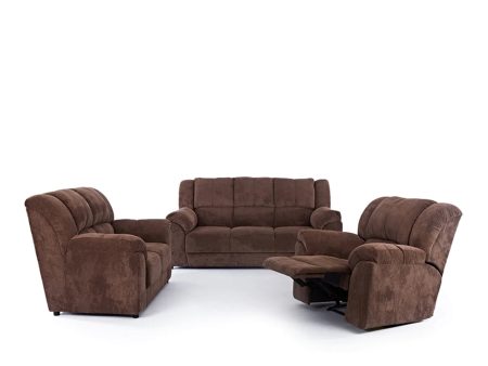 Gomma Gomma Bella 3 Piece Lounge Suite - Brown For Cheap