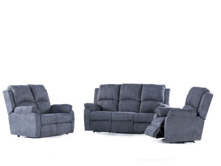 Gomma Gomma Dynamic 3 Piece Lounge Suite - Blue Sale