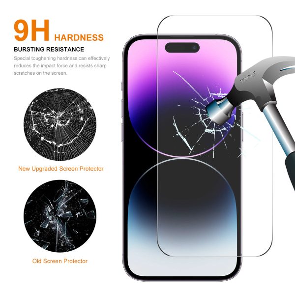 ENKAY HAT PRINCE 5Pcs for iPhone 15 Pro Max High Aluminium-silicon Glass Film 0.26mm 9H 2.5D Screen Protector For Discount